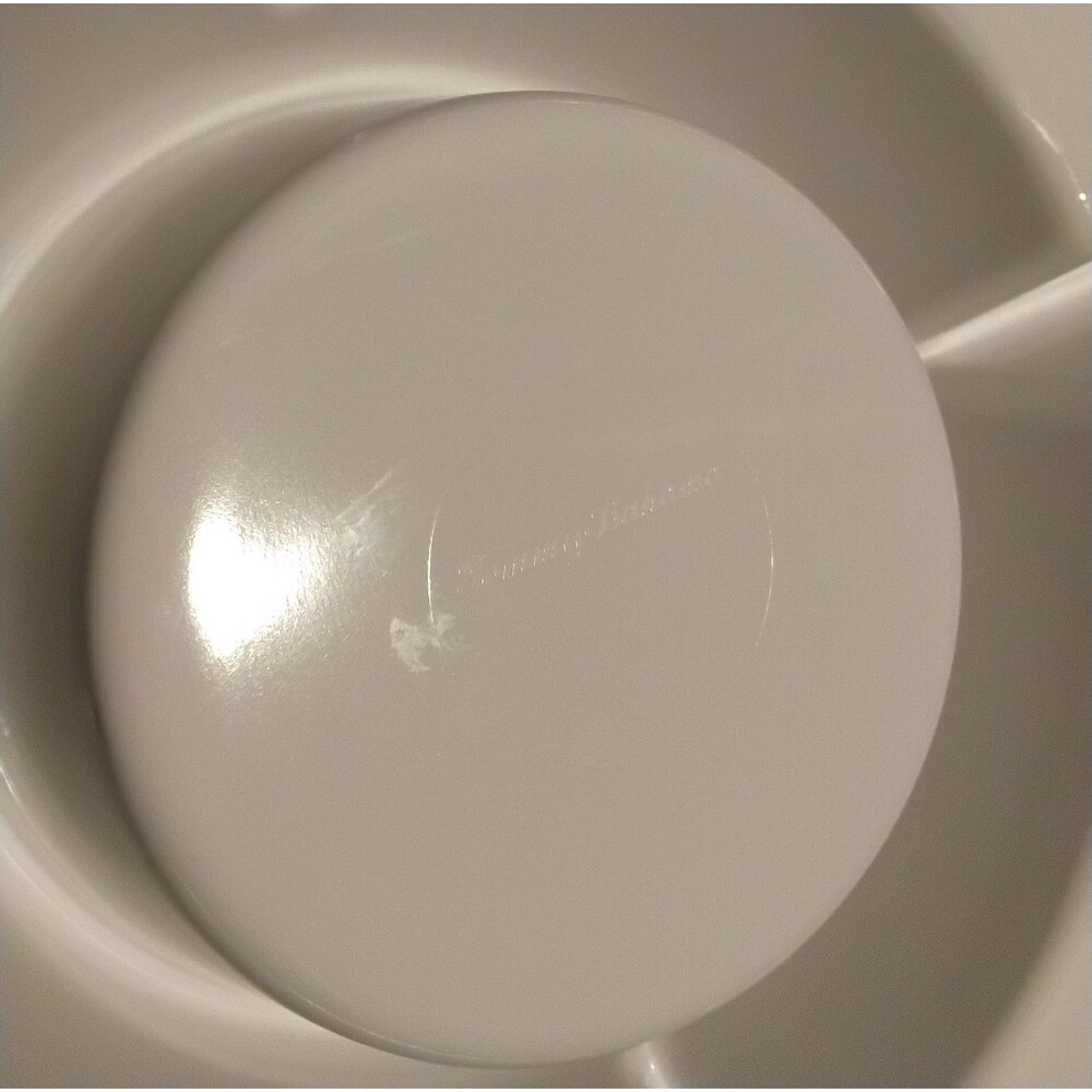 Tommy Bahama Round Tropical Melamine 5 Slot Serving Platter Excellent - Picture 6 of 8